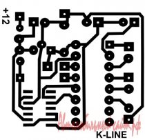 Схема печатной платы самодельного k-line адаптера